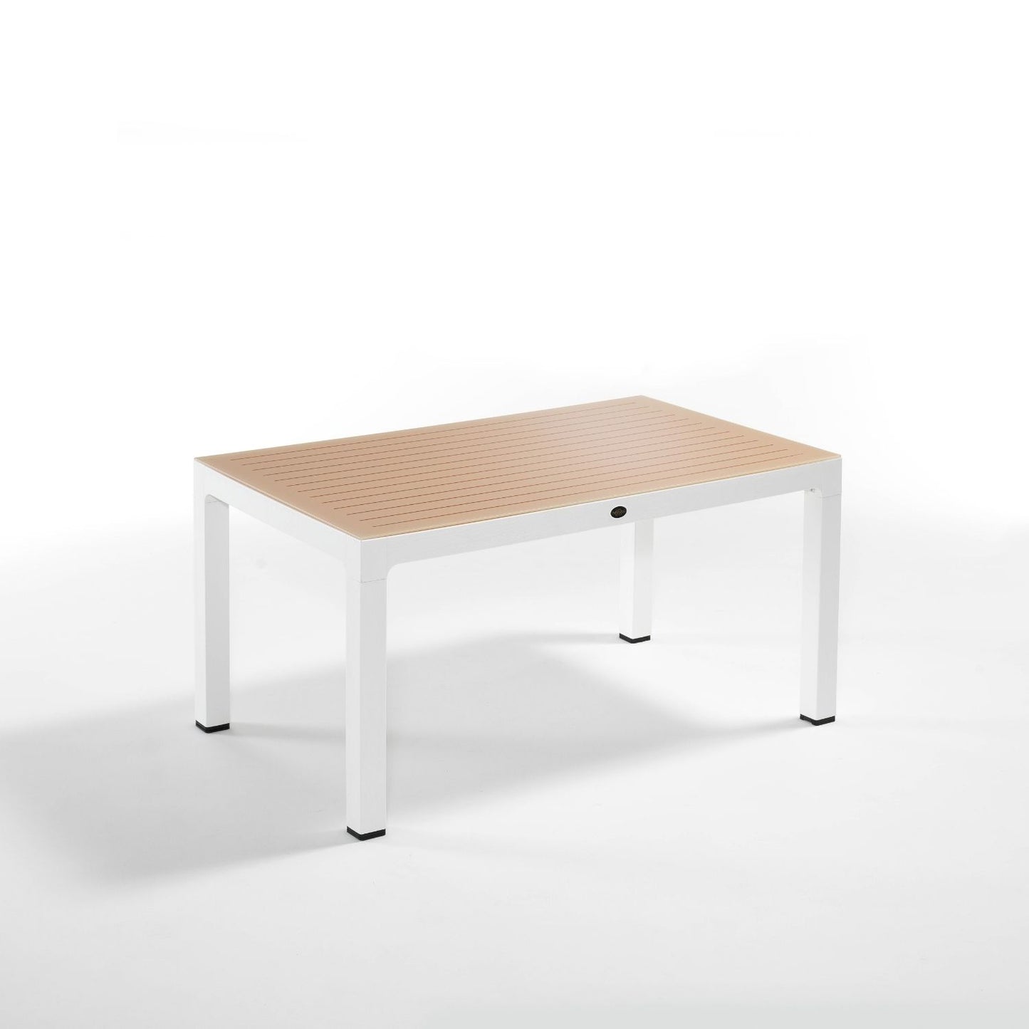 Novussi Wood Masa 90x150 Çizgili Camlı Masa