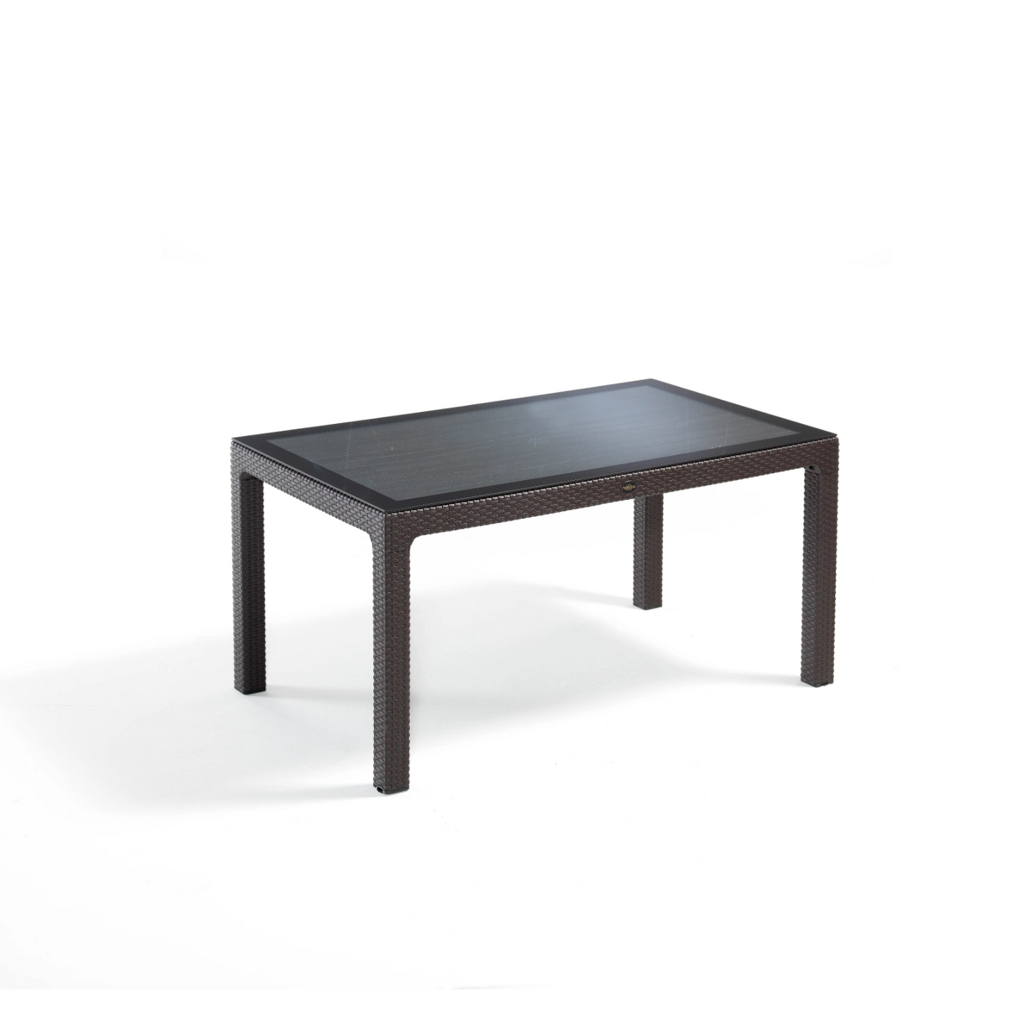 Novussi Classi Rattan Table 90x150 Glass