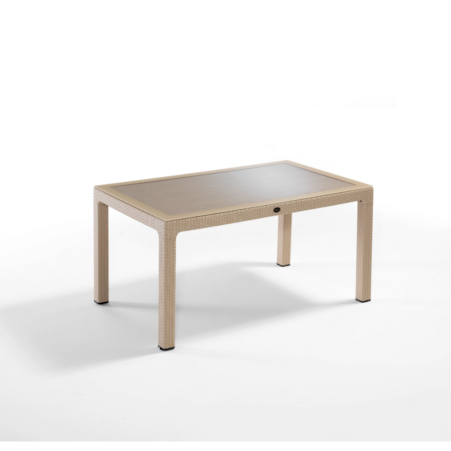 Novussi Classi Rattan Table 90x150 Glass